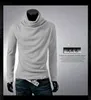 도매 - 남성 니트 의류 스웨터 풀오버 남자 솔리드 스웨터 남성 겉옷 점퍼 Blusa Masculina Turtleneck 스웨터 MQ208