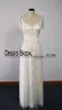 2017 Real Images Beaded Wedding Dresses Sheath with Embroidery Inner Bling Chapel Train Wedding Gowns Dhyz 01