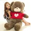 Nuovo Arrivo Teddy Bear Vendita Calda 80 Cotone Marrone Chiaro Gigante 40/60/80 cm Simpatico Orsacchiotto di Peluche Enorme GIOCATTOLO Morbido