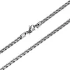 Unisex Classic Jewelry Women Collar Joyas Genuine Titanium Steel Silver Gold Men Fashion ed Braided Chains Necklace 3mm2976