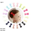 4 Stil 2 tum Grosgrain Ribbon Tiny Boutique Hair Bows Alligator Clips for Baby Girls Toddlers Kids Barrettes Hårtillbehör 69411142