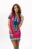 Großhandels-Sommer-neues afrikanisches Modedesign Vestidos afrikanischer traditioneller Druck Dashiki-Kleid für Dame Frauen beiläufige böhmische Blumenkleider