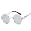 Runde Steampunk Sonnenbrille Männer Frauen Metallrahmen Mode Gläser Marke Designer Retro Vintage sonnenbrille uv400 Brille oculos de262N