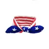 Baby Star Stripe National Flag Bowknot Headbands 3 Design Flickor Lovely Cute American Flag Hårband Headwrap Barn Elastiska Tillbehör