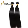 (Seulement aux États-Unis) Cheveux de donateurs de tresse les moins chers 100 extensions de cheveux humains indiennes 12-16-18-20-22-24inch pour les femmes noires Bella cheveux 3/4 / 5pcs par lot