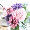 Artificial flowers bouquet wedding decorations flowers Bright colors the bride holds flowers can be repeated used