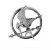 1,3-calowy antyczny złoty brąz platerowany igrzyskami śmierci Mockingjay Pin Bird and Arrow Pin Broszka