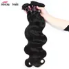 Paquets de cheveux humains de vague de corps paquets de cheveux indiens vierges péruviens pas cher 8A paquets de cheveux brésiliens 10 pièces entières pour les femmes noires6574053103819