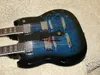 Musical instruments Newest Bule Double Neck Electric Guitar High Quality