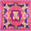 Soie impression écharpe ours foulard mode foulards femmes dames haut de gamme silencieux longue mousseline de soie belle Bandana Wrap châle