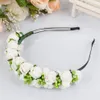 2016 nova flor guirlanda floral noiva headband hairband festa de casamento prom festival decoração princesa floral coroa de flores headpiece