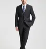 Ismarlama saf siyah erkek takım elbise terzi elbise ısmarlama düğün takım elbise erkek slim fit damat smokin erkekler için (ceket + pants)