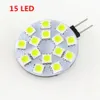 LED لمبات DC12V 1W 3W 4W 5W 6W 6 9 12 15 24 المصابيح G4 5050SMD T3 القرص RV المعسكر مقطورة البحرية