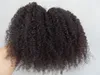 Extensões de cabelo de trama de cabelo encaracolado crespo brasileiro não processado encaracolado natural cor preta extensões humanas podem ser tingidas