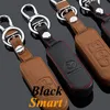 Genuine Leather Car Keychain MAZDA 2 3 5 6 CX-5 CX-7 Axela Atenza Car Key Case Cover Smart Remote Car Key Chain Rings