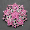 Diamond Brooch Crystal Flowers Bauhinia Brooches Pins Boutonniere Stick Corsages Scarf Clips Wedding Brooch fashion Jewelry will and sandy