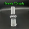 12 spécifications d'adaptateur de verre convertisseur femelle mâle 10 mm 14 mm 18 mm Adaptateurs pour les plates-formes en verre Recycleur