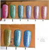 Metallic Lustro Efekt Paznokci Proszek Magiczne Lustro Chrome Efekt Kustwo Shimmer Nail Art Proszek Kolorowe Glitter Lustro Paznokci Proszek Nail Art