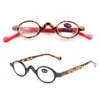 10Pcs/Lot Small Round Reading Glasses Retro Eyewear Women And Men Black Reading Glasses +1.0-+3.50 Free Shipping