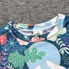 Barnkläder Vår Höst Nyfödd Baby Boys Tjejer Bomull Långärmad Blomma Jumpsuit Söt Rabbit Moon Printed Romper Sunsuit Baby Kläder