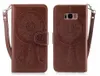 Flip per Samsung Galaxy S5 S6 bordo S7 S8 Plus Custodia Cover Portafoglio Dreamcatcher Peacock per Galaxy S8 Plus Custodia