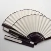 DIY Blank White Folding Fan Rice Paper Large Hand Fans 7' 8' 9' 10' 11"12" Adult Painting Calligraphy Program Chinese Bamboo Fan Bone 10pcs/