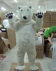 工場の直接販売ホワイトホッキョクマのマスコットコスチュームファンシードレス大人のサイズ