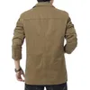 Brand New blazer men Casual Blazer Cotton Parka Men's slim fit Jackets Army Green Khaki Plus Size