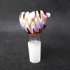 Farbige Perücke WAG Glasschüssel Raucherschale Hochwertige dicke Bongschalen Männliches Gelenk 14 mm und 18 mm Rohrschüssel Glasschüssel