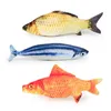 Simulation Plush Cat Fish Toys Funny Fish Cat Pillow Plush Toy Cat Fish Cotton Pet Toy IC744