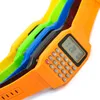 Elektroniska barn Silikon Datum Multipurpose KeyPad Wrist Calculator Watch2953967