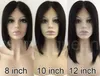 8inch bob short Human Hair Wig for black women bobby blunt cut straight full lace front wigs diva1