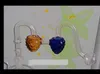 Dubbel jordgubbe Pot - Glas Hookah Rökning Rör Glas Gongs - Oljeplattor Glas Bongs Glas Hookah Rökning Rör - Vap-Vaporizer