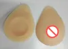 Free shipping 2018 hot selling silicone breast forms triangle teardrop-shaped for shemale transgender artificial prosthesis 300-1400g/pair