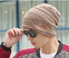 Discount Winter Warm Unisex Knitted Beanies Hat Thick Fleece Slouchy Solid Outdoor Ski Skullies Cap 10pcs/lot