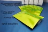 7 * 10cm, 200PC / Pack X Green Aluminized Mylar Flat Bags-Aluminium Folie Tea Bag Packing Pouch Heal Open Seal / Vattentät Ficka
