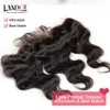 Brazilian Body Wave Lace Frontal Closure Malaysian Indian Peruvian Kambodjanska Virgin Human Hair Stänger Öron Till Ear 13x4 Naturlig Svart Färg