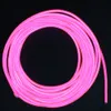 Ny Neon String Light Decoration Light 3m Fleixble Drived av AA Batteri EL Wire Rope Tube med Controller