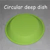 Plateau circulaire en silicone, plats profonds, poêle ronde en silicone, 8 tapis de plateau en silicone bho antiadhésifs, mini plates-formes pétrolières 5657548