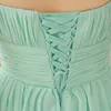 Pleated Long Chiffon Bridesmaid Dress Mint Green 2019 Floor Length Wedding Party Dress 5 Style Mixed Order