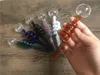 10pcs glass pipe Glass Oil Burners Pipes with Different Colored Balancer Water Pipe smoking hand tobacco pipes