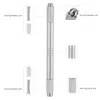 Eyebrow Tattoo Pen Manual Zinc Alloy Embroidered Eyebrow Tattooing Pen Dual Head Permanent For Skin Beauty Professional