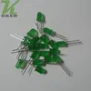 1000 stücke 5mm grün diffuse LED-Lichtlampe emittierende Diode Foggy Ultra Helles Perlen Plug-In DIY Kit Übung Weitwinkel