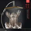 Billigaste !! Partihandel 9 inches Stor Storlek Square Rainfall Dusch Head Universal Watersaving Hydroterapy Anion Duschmunstycke