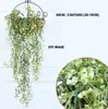 Simulation Artificial Green Grass Plant Bracketplant Cane Vine Hanging Method for Small Rural Household Living Room Wall Decorations