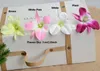 50pcs Silk orchid accessories Artificial Orchid Flowers Heads Garland to make wedding kissing ball,hair clips,door wreath,chair decoration