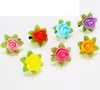 Nyaste härliga nyhetsväxter Rose Flower Hair Clips Headwear Girl Artifica Rose Hairpins Lucky Girls Hair Tillbehör Party Hairpin