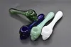 Wholesale Glass Hookah Pipes Skull Glass Oil Burner Pipes Colorful hand blown 3.8inch Lenght deep spoon hand tobacco Pipes For Smoking