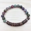 SN0627 Gorąca Sprzedaż Kokosowa Bransoletka Tiger Eye Stone Bransoletka Projekt Chakra Bransoletka Wysokiej Jakości Biżuteria Darmowa Wysyłka