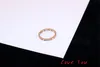 새로운 18K 여성 파인 쥬얼리 파티 결혼식 의상에 대한 금 로마 단일 지르콘 반지 손가락 반지 티타늄 스테인리스 스틸 링 조인트 장미